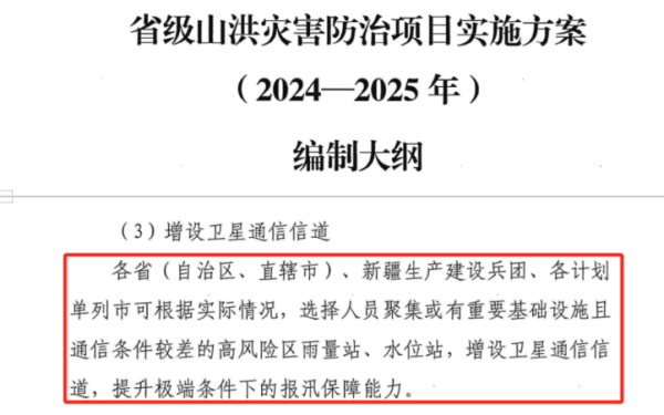 省級(jí)山洪災(zāi)害防治項(xiàng)日實(shí)施方案（2024-2025年）